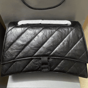 Balenciaga Medium Crush Chain Bag - Black 52139 | Sandra Bags