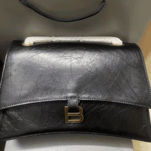 Balenciaga Medium Crush Chain Bag - Black/Gold 75229 | Sandra Bags