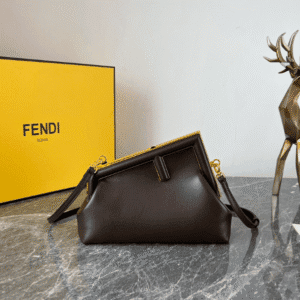 Fendi First Small Handbag – Dark Brown 99935 | Sandra Bags