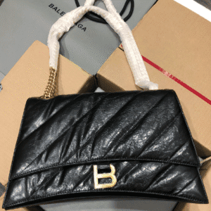 Balenciaga Medium Flower Gold Buckle Chain Bag - Black 54737 | Sandra Bags