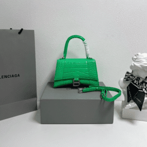Balenciaga Crocodile Small Hourglass Bag - Green 11258 | Sandra Bags