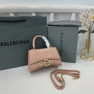 Balenciaga Crocodile XSmall Hourglass Bag - Cramel 31053 | Sandra Bags