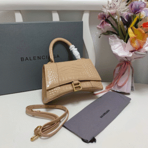 Balenciaga Crocodile Small Hourglass Bag - Cramel 66527 | Sandra Bags