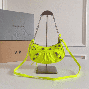 Balenciaga Le Cagole Mini Armpit Bag - Lime 86673 | Sandra Bags