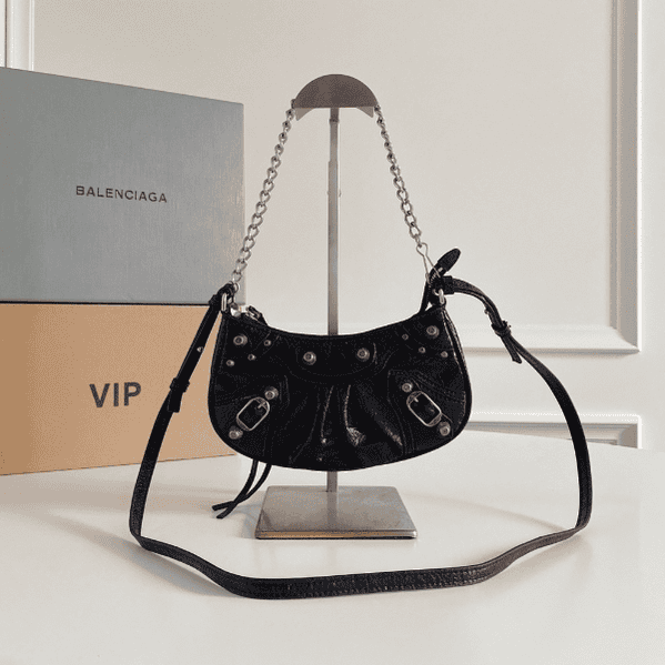 Balenciaga Le Cagole Mini Armpit Bag - Black 42670 | Sandra Bags