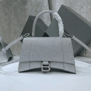 Balenciaga  Heavy-Hitting Large Hourglass Bag - Silver 33286 | Sandra Bags