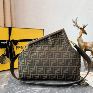 Fendi First Large Handbag - Black 10360 | Sandra Bags