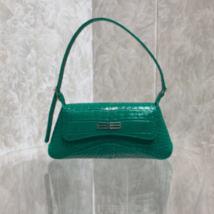 Balenciaga XX Bag Flap Small Armpit Bag - Green 36094 | Sandra Bags