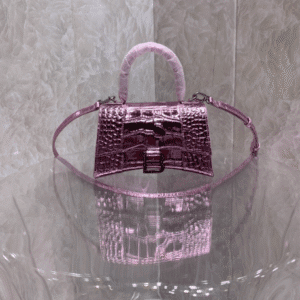 Balenciaga Heavyweight Hourglass Small Bag - Shimmery Pink 45960 | Sandra Bags