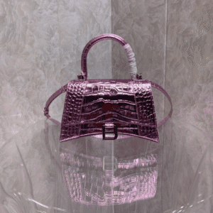 Balenciaga Heavyweight Hourglass Large Bag - Shimmery Pink 49936 | Sandra Bags