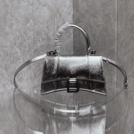 Balenciaga Heavyweight Hourglass Small Bag - Silver 74378 | Sandra Bags