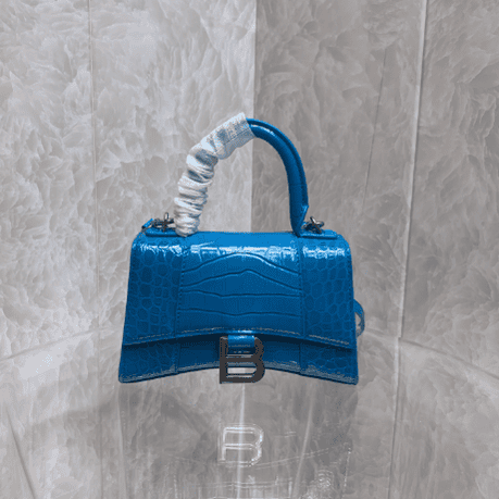 Balenciaga Heavyweight Hourglass Small Bag - Blue 58171 | Sandra Bags