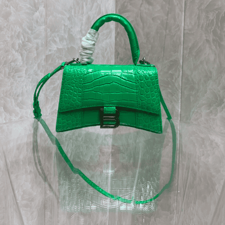 Balenciaga Heavyweight Hourglass Small Bag - Green 26403 | Sandra Bags