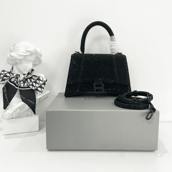 Balenciaga Diamond Hourglass Bag - Black 29286 | Sandra Bags