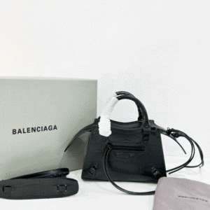 Balenciaga Neo Classic Mini Crocodile Handbag - Black 70075 | Sandra Bags