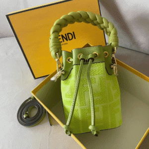 Fendi Mon Tresor Small Bucket Bag - Green 32067 | Sandra Bags