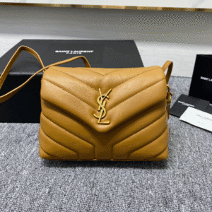 YSL LouLou Y-Shaped Satchel Small Handbag - Orange 89232 | Sandra Bags