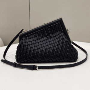 Fendi First Braid Series Handbag - Black 74679 | Sandra Bags