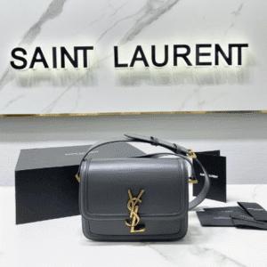 YSL Monogram Cross-body Shoulder Small Handbag - Gray 44495 | Sandra Bags