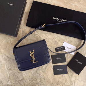 YSL Monogram Cross-body Shoulder Small Handbag - Blue 83362 | Sandra Bags