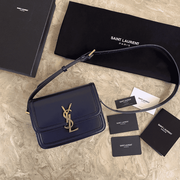 YSL Monogram Cross-body Shoulder Small Handbag - Blue 83362 | Sandra Bags