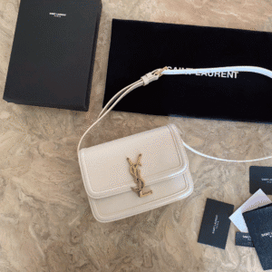 YSL Monogram Cross-body Shoulder Small Handbag - White 54703 | Sandra Bags