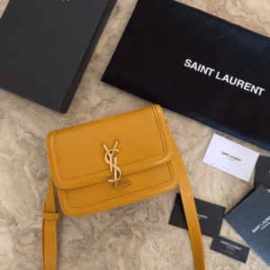 YSL Monogram Cross-body Shoulder Small Handbag - Mustard 11506 | Sandra Bags