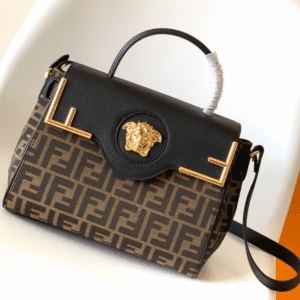 Fendi and Versace Joint Handbag - Black 82946 | Sandra Bags