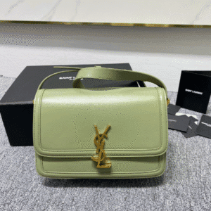 YSL Monogram Cross-body Shoulder Large Handbag - Light Green 84881 | Sandra Bags
