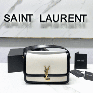 YSL Monogram Cross-body Shoulder Large Handbag - Black/White 48764 | Sandra Bags