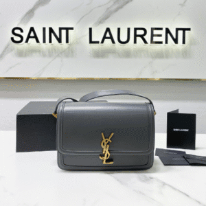 YSL Monogram Cross-body Shoulder Large Handbag - Gray 69180 | Sandra Bags