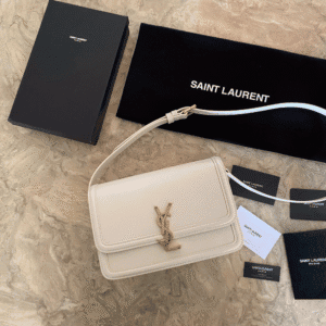 YSL Monogram Cross-body Shoulder Large Handbag - White 13691 | Sandra Bags