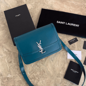 YSL Monogram Cross-body Shoulder Large Handbag - Sea Green 26947 | Sandra Bags
