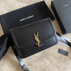 YSL Monogram Cross-body Shoulder Large Handbag - Black 26331 | Sandra Bags