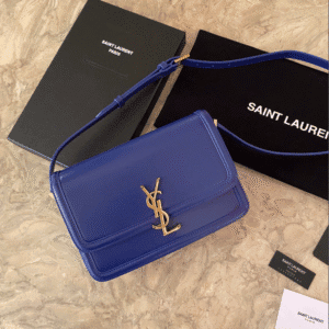YSL Monogram Cross-body Shoulder Large Handbag - Dark Blue 17345 | Sandra Bags