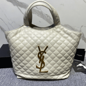 YSL Yves Saint Laurent's High-Grade NAPPA Handbag - White 66357 | Sandra Bags