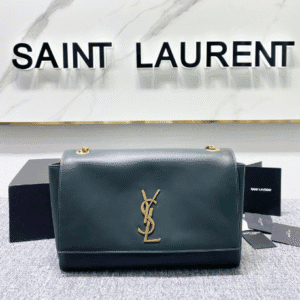 YSL Yves Saint Laurent Plain Chain Handbag - Sea Green 58783 | Sandra Bags