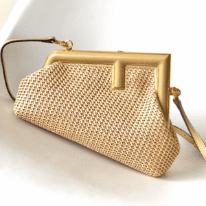 Fend First Small Handbag - Gold 13684 | Sandra Bags