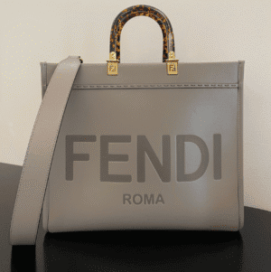 Fendi Sunshine Small Tote Bag - Khaki 26563 | Sandra Bags