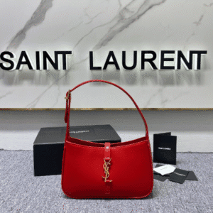 YSL's New Patent Leather Armpit Bag - Red 51423 | Sandra Bags