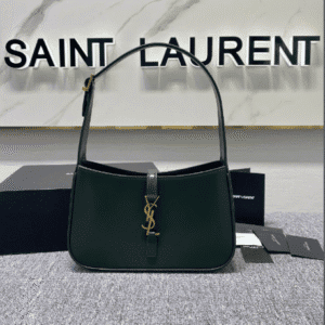 YSL's New Patent Leather Armpit Bag - Green 78295 | Sandra Bags