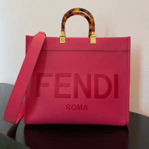 Fendi Sunshine Small Tote Bag - Red 77219 | Sandra Bags