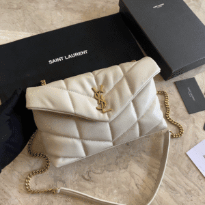 YSL Loulou Puffer Mini Bag – White 94393 | Sandra Bags