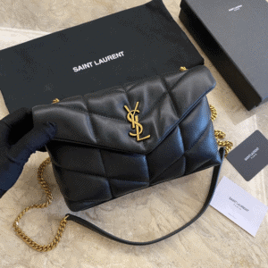 YSL Loulou Puffer Mini Bag – Black (Golden) 36057 | Sandra Bags