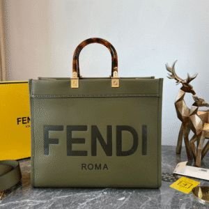 Fendi Sunshine Small Tote Bag - Green 82706 | Sandra Bags