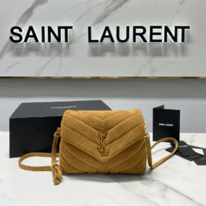 YSL LouLou Y-Shaped Small Shoulder Bag - Brown 47677 | Sandra Bags