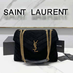 YSL LouLou Y-Shaped Large Shoulder Bag - Black 67784 | Sandra Bags