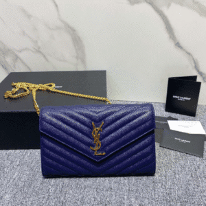 YSL Yves Saint Laurent Clutch Bag - Blue 73942 | Sandra Bags