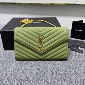 YSL Yves Saint Laurent Clutch Bag - Green 79335 | Sandra Bags