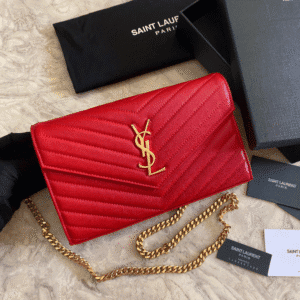 YSL Yves Saint Laurent Clutch Bag - Red 92297 | Sandra Bags